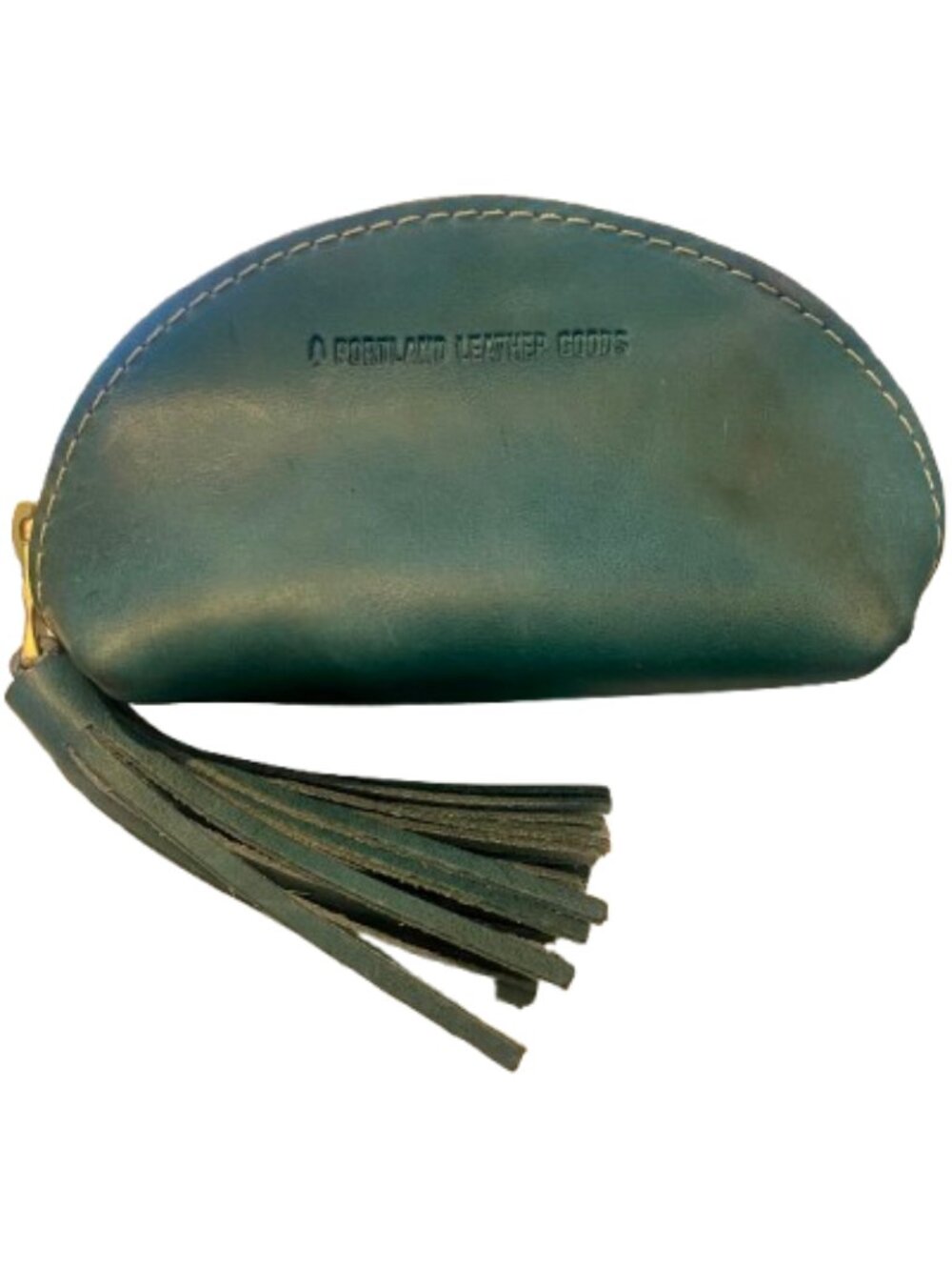Portland Leather Goods Taco Tassel Zip Pouch Blue
